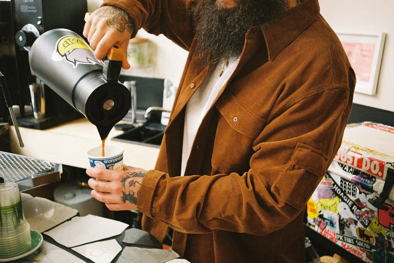 Winston Corduroy Utility Shirt Rum