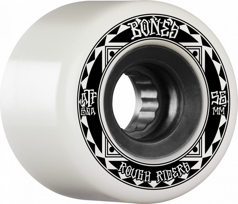 ATF ROUGH RIDER RUNNERS 56MM 80A WHITE WHEELS